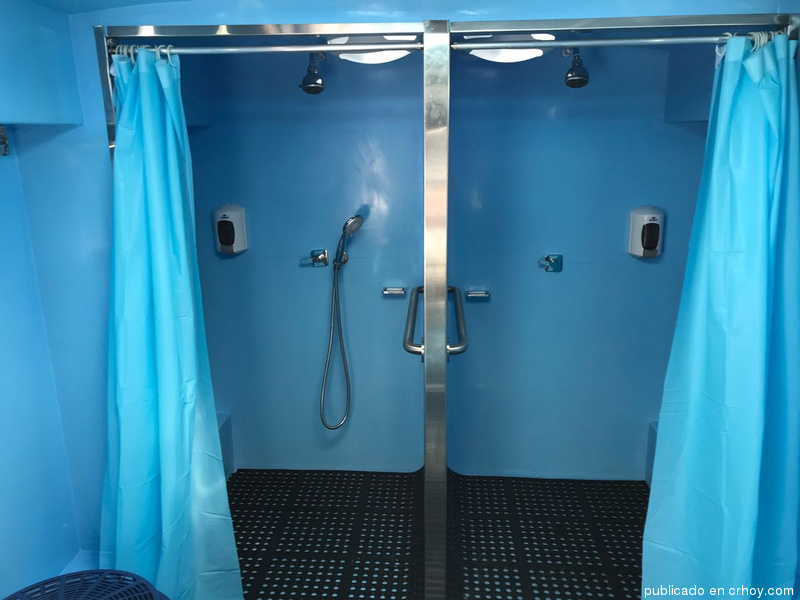 This is the first busshower that will benefit more than 300 homeless