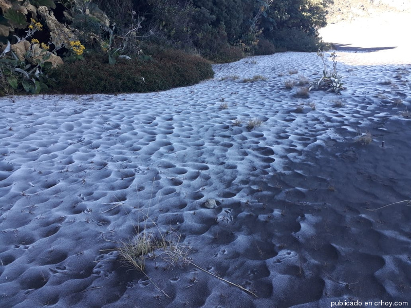 Snow show at Irazú Volcano American Expatriate Costa Rica