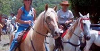 Linda Gray on the Horse Farm in Costa Rica